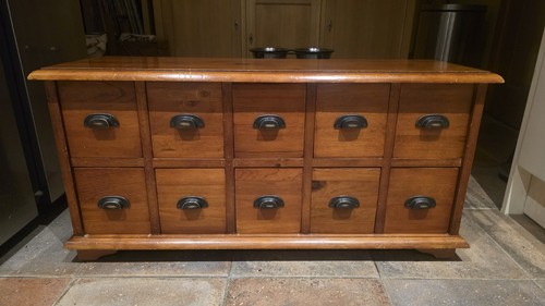 Small wooden chest drawers - small, of
