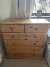 Pine Chest of Drawers 6 Drawer