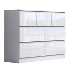 High Gloss 7 Drawer Chest Of