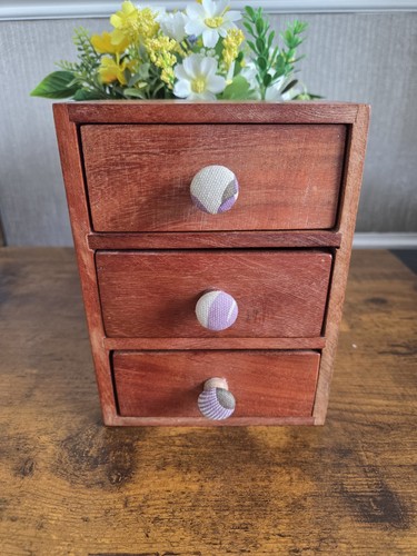 Small hardwood three drawer - small,