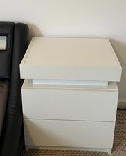 white modern small draw chest