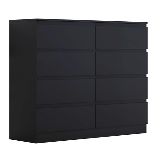 Matt black chest drawers - matt,