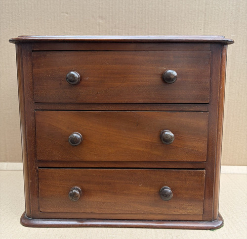 Antique mahogany miniature - antique,