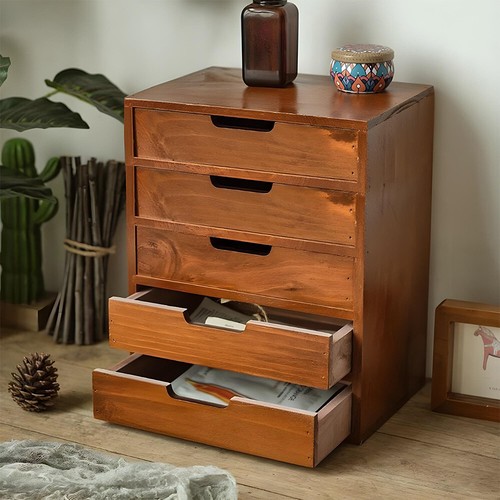 Vintage chest drawers wooden - vintage,