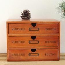 ?Wooden Small Chest of 3