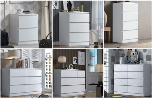 Matt white chest of - chest,